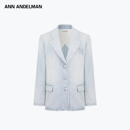 ANN ANDELMAN  女士简约休闲牛仔西装外套银泰百货 301286