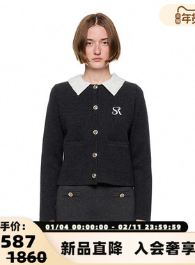 SHRO ENRO Perfect distance女士可拆卸领水溶蕾丝羊毛衫 301469