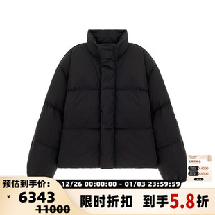 黑色立领鸭绒短剧羽绒服银泰百货精品301574 男士 ACNE STUDIOS