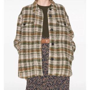 Isabel Marant Etoile24秋冬格子女士衬衫外套银泰百货精品