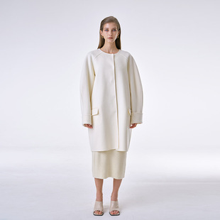 米圆领休闲OL风女士毛呢外套 INSPIRE＆STORIES 折扣