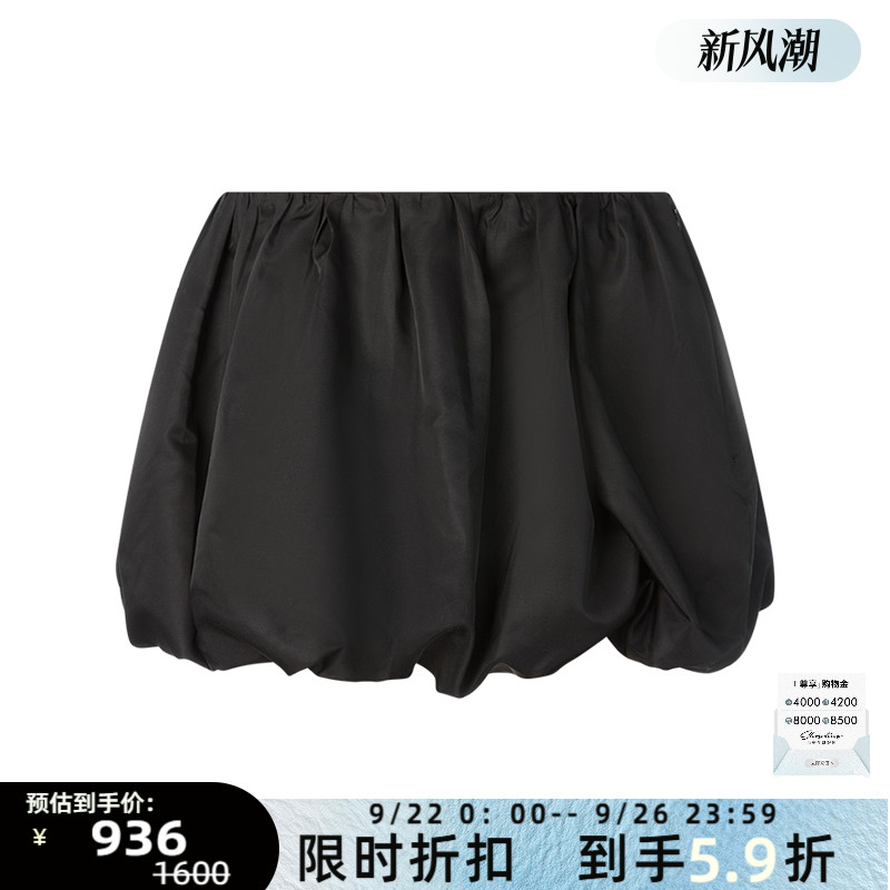 openyy短裙泡泡裙迷你半身裙
