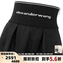 ALEXANDER WANG 春夏新款女士高腰休闲短裤银泰百货 301574