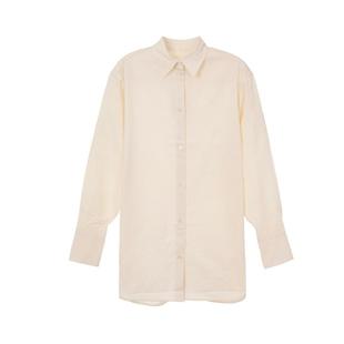 衬衫 女士米白色翻领长袖 银泰百货精品301574 秋冬新款 TOTEME