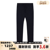 ARMANI EA阿玛尼 春秋羊毛简约男九分休闲裤 EMPORIO 银泰 301604