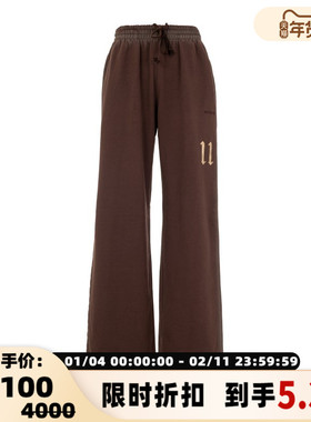 WE11DONE 女士春秋纯棉休闲裤休闲运动裤银泰百货精品 301574