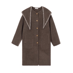 外套银泰百货 短句女士秋冬毛呢大衣中长款 301574 SENTENCE SHORT