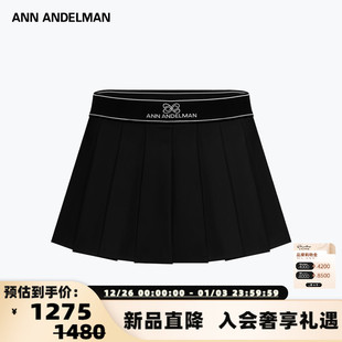 ANN 25春夏女士a字百褶短裙半身裙银泰百货301286 ANDELMAN