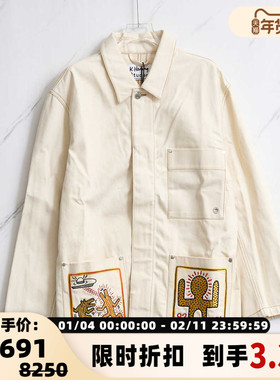 Etudes X Keith Haring联名刺绣百搭牛仔外套银泰百货精品 301596