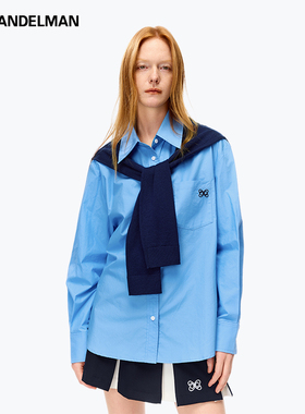 【何洁同款】ANN ANDELMAN  2025春夏女士披肩假两件衬衫 301286