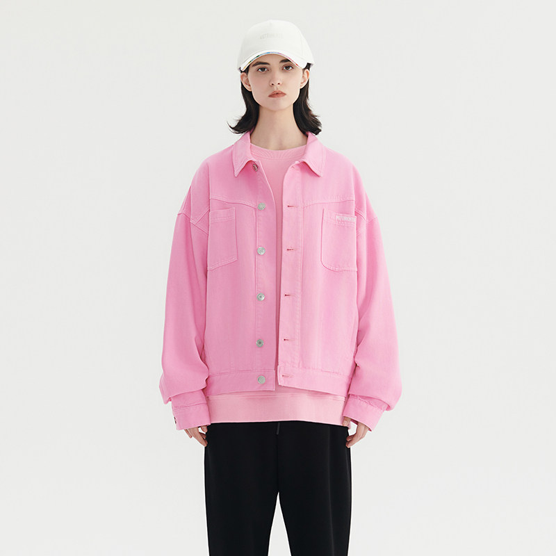 VETEMENTS 男女同款春夏潮流拼接剪裁牛仔夹克外套 银泰 301446图片