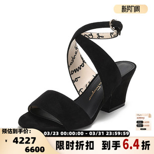 300095 跟高7cm银泰百货 Ferragamo菲拉格慕 女士高跟凉鞋