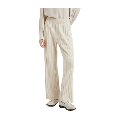 BC/Brunello Cucinelli 秋冬女士平罗纹针织直筒休闲裤银泰