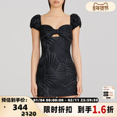 连衣裙 Other树叶暗纹图案性感包臀女士短款 折扣 Significant
