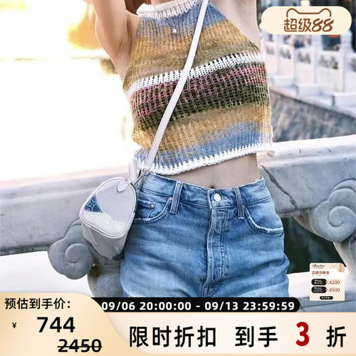Mother 春夏款女士潮流时尚破洞牛仔短裤银泰百货精品 301596