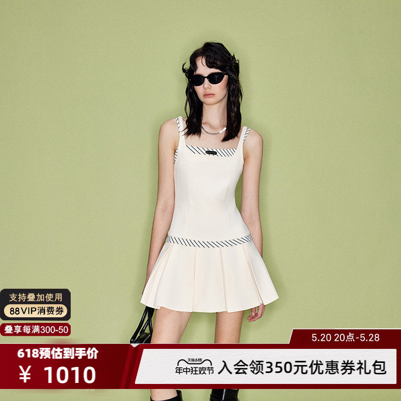 SHRO ENRO runway like breathe系列 假两件低腰吊带裙 301469 女装/女士精品 连衣裙 原图主图