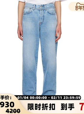 ACNE STUDIOS 春夏新款女士水洗直筒牛仔裤银泰百货精品 301574