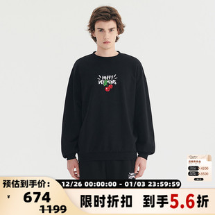 VETEMENTS男女纯色圆领卫衣休闲百搭宽松上衣潮 301446