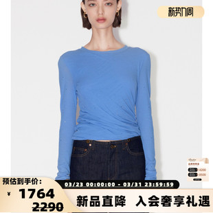 T恤上衣银泰百货 女士烫钻素色双层长袖 300124 IMMI 设计师品牌