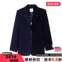 SJYP/ 秋冬女士拼接设计小众西装夹克银泰301574