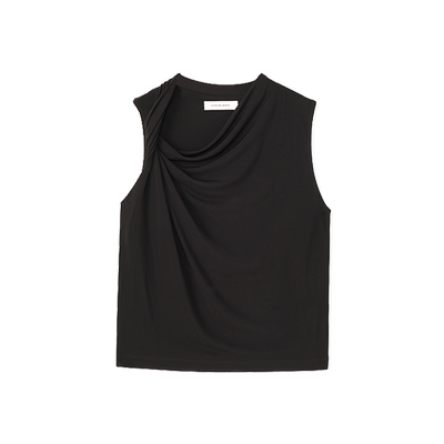 CONCISE-WHITE女士扭结无袖背心