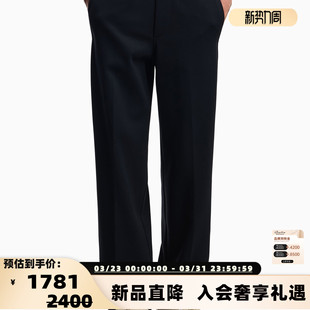 银泰百货 EMPORIO 棉莫代尔休闲直筒长裤 25秋冬男士 301574 ARMANI