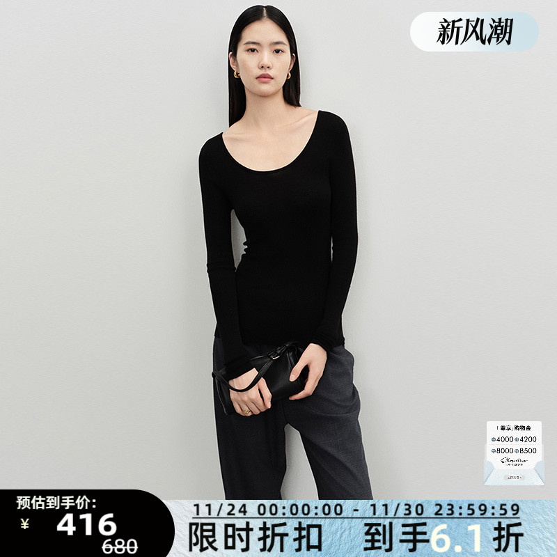 CONCISE-WHITEmax女士针织毛衣