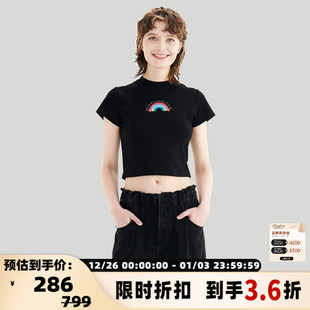 301446 短袖 VETEMENTS女士休闲T恤简约时尚 百搭上衣修身