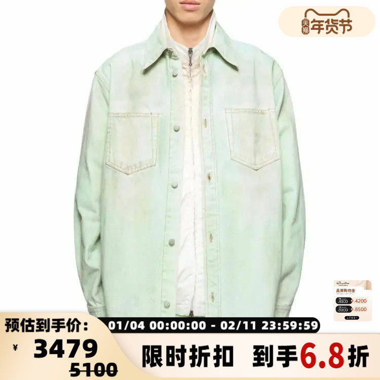 ACNE STUDIOS 秋冬新款男士长袖牛仔衬衫银泰百货精品 301574,男装,牛仔衬衫,淘宝优惠券,粉丝福利购,淘宝优惠卷