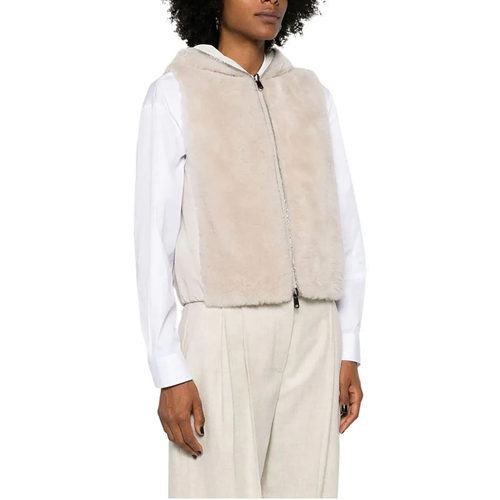 BC/BRUNELLO CUCINELLI 女士双面穿连帽无袖马甲外套银泰301604