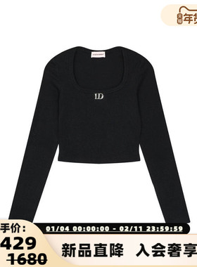 Le Depaysement秋冬新款女士U领工字长袖银泰百货精品 301601