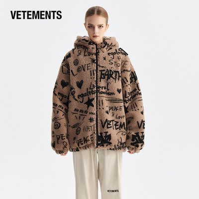 VETEMENTS保暖仿羊羔绒夹克外套