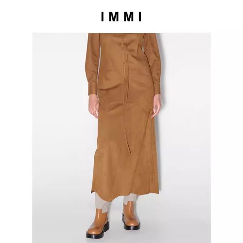 设计师品牌IMMI宽腰头长半裙