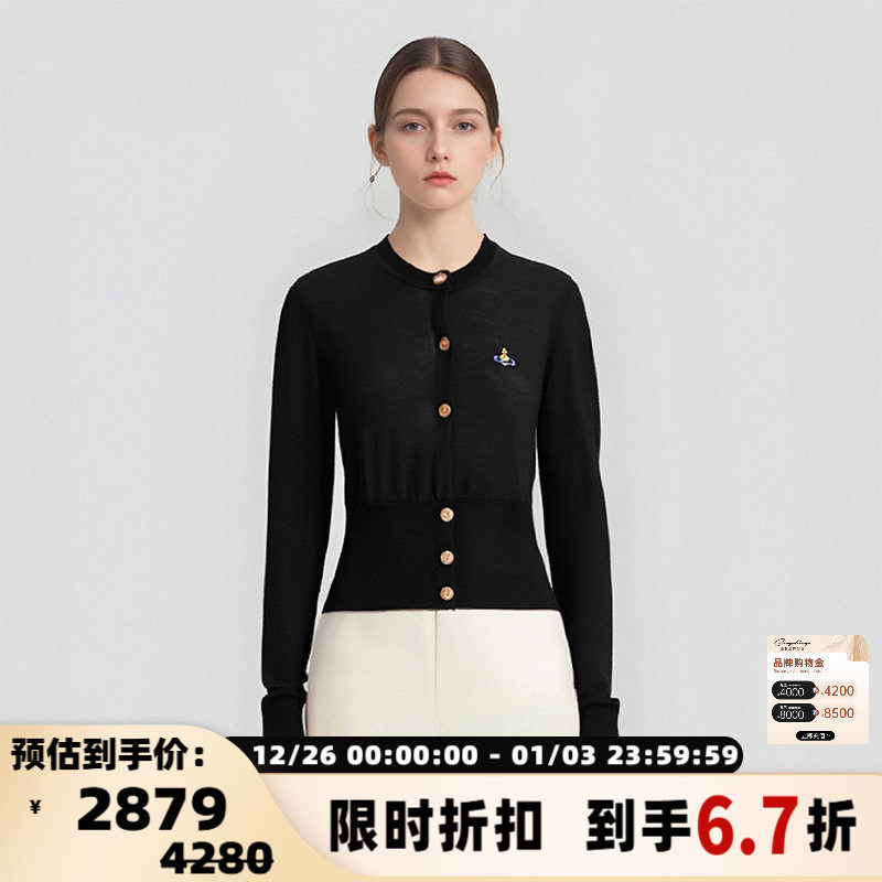 Vivienne Westwood/西太后 新款女士高腰针织开衫银泰百货 300217