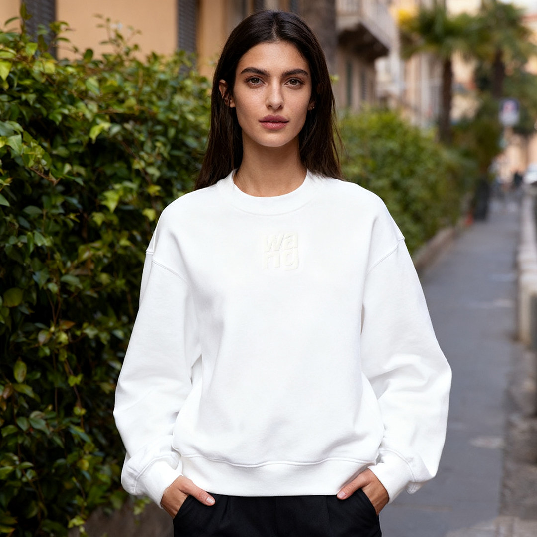 Alexander Wang 秋冬款女士字母印花加绒卫衣银泰百货精品 301596