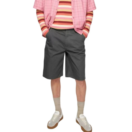 ACNE  STUDIOS 男士拉链简约休闲5分裤牛仔短裤银泰 301604