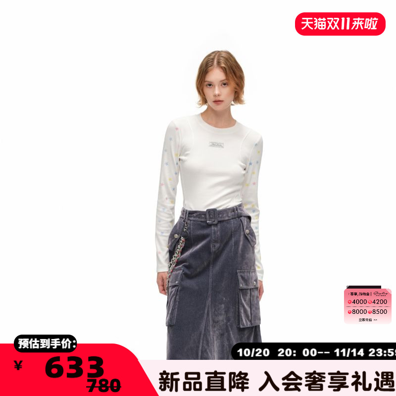 AlexiaSandra小星星印花打底T恤