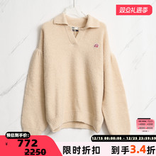 SJYP秋冬女士百搭刺绣套头翻领针织衫毛衣银泰百货精品 301596