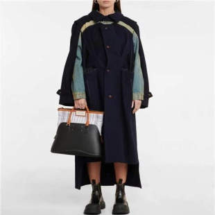 女士牛仔拼接假两件毛呢大衣银泰 秋冬款 301596 Margiela Maison