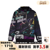 Armani阿玛尼EA 300095 银泰百货 男士 宽松连帽卫衣运动衫