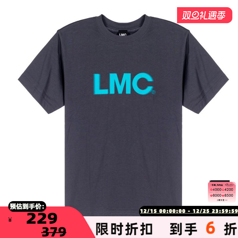 LMC字母印花短袖圆领T恤