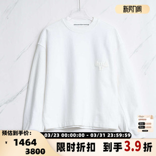 301596 女士圆领压印套头卫衣银泰百货精品 Alexander Wang