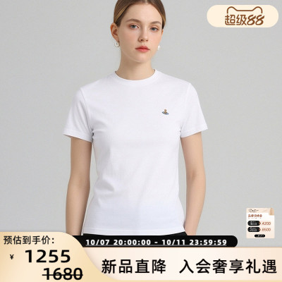 Vivienne Westwood/西太后 男女同款土星徽标短袖T恤银泰 300217