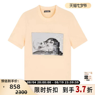 ACNE STUDIOS 女士个性图案圆领套头休闲T恤短袖上衣银泰 301604