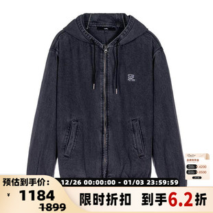 301574 连帽牛仔夹克外套水洗产品银泰百货精品 LMC 秋冬男士