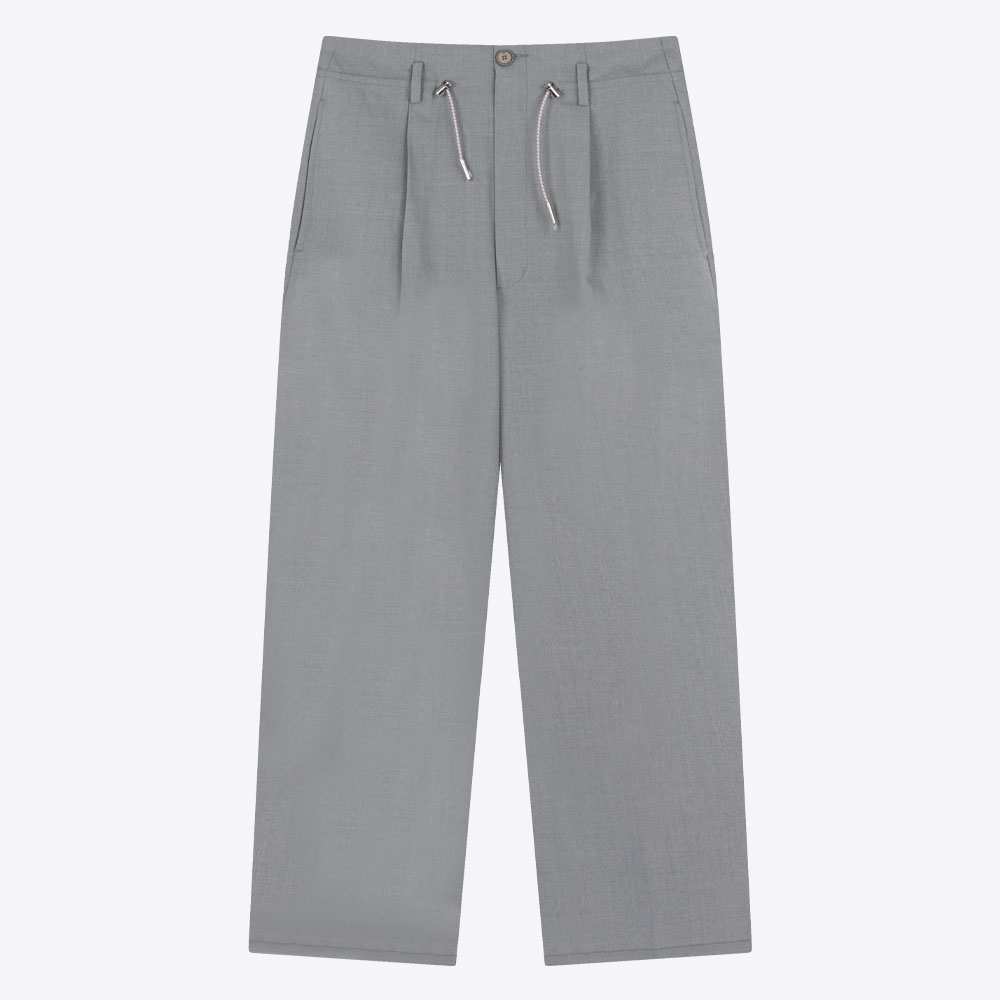 GIVENCHY 新品男士拉链扣带简约宽松直筒休闲裤银泰百货 301604