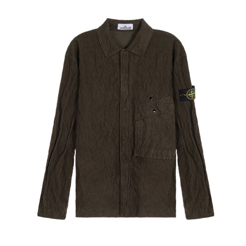 STONE ISLAND 男25秋冬棉混纺长袖衬衫休闲工装风银泰百货 301574