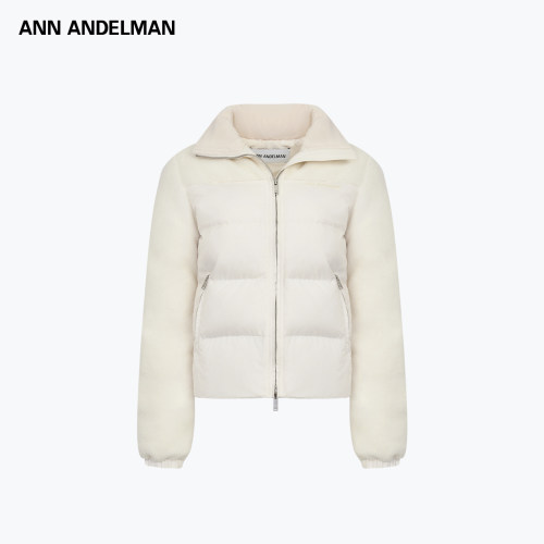 ANN ANDELMAN秋冬新款女士直筒拼羊羔绒羽绒服银泰百货 301286