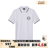 男士 短袖 POLO衫 Armani阿玛尼EA7 LOGO图案银泰百货 300095