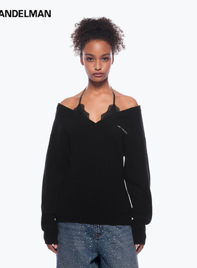 ANN ANDELMAN  秋冬新款女士假两件烫钻针织毛衫银泰百货 301286